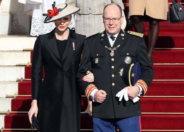 モナコ国王のアルベール２世とシャルレーヌ大公妃 - Sputnik 日本