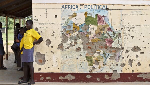 アフリカ地図の壁画 - Sputnik 日本