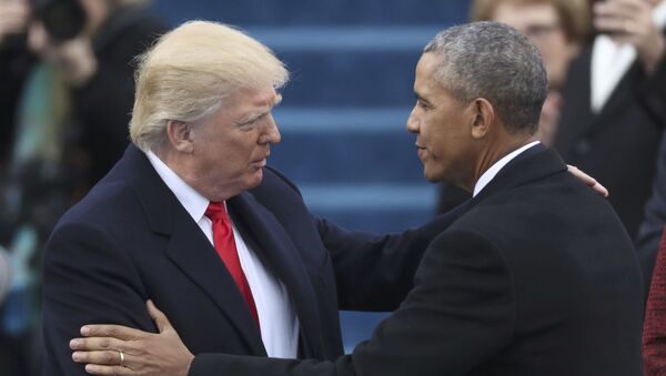 トランプ米大統領とオバマ元大統領 - Sputnik 日本