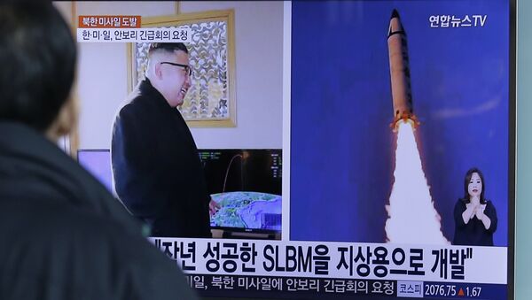 北朝鮮は大陸間弾道ミサイルを発射 - Sputnik 日本