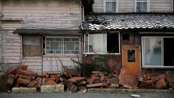 ２０１１年３月１１日の津波で被害を受けた家。福島県浪江町。 - Sputnik 日本