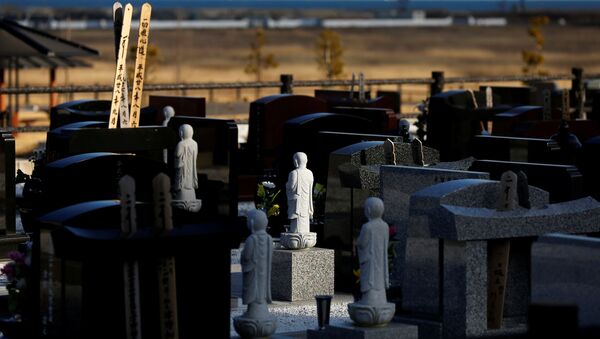 浪江町の近くの墓石　海沿いの町は福島原発事故と津波に襲われた - Sputnik 日本