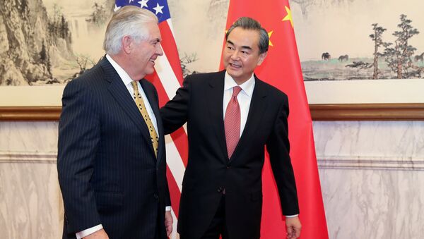 ティラーソン米国務長官、中国外相と会談　対北朝鮮で協力重視 - Sputnik 日本