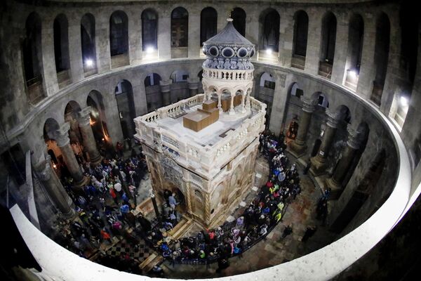 修復を終えたエルサレムの聖墳墓教会の祭壇 - Sputnik 日本