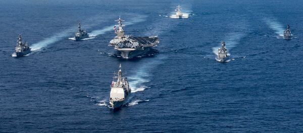 カール・ビンソン空母に自衛隊の護衛艦2隻が合流へ カール・ビンソン空母に自衛隊の護衛艦2隻が合流へ - Sputnik 日本