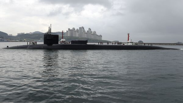 米原子力潜水艦「ミシガン」が韓国の港に入港 - Sputnik 日本