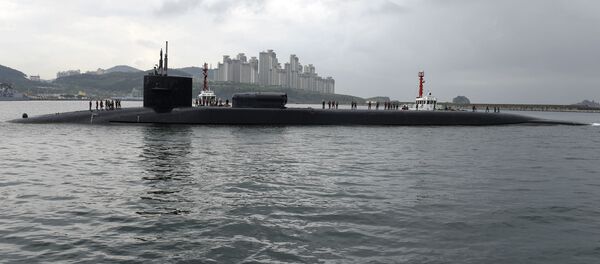 米原子力潜水艦「ミシガン」が韓国の港に入港 - Sputnik 日本