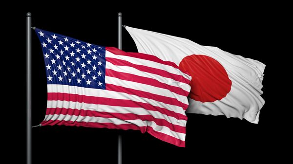 米国と日本の国旗 - Sputnik 日本