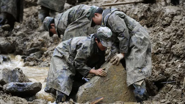 中国　山崩れによる死者が２４人に【動画】 - Sputnik 日本