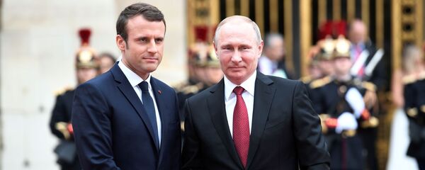 マクロン大統領とプーチン大統領 マクロン大統領とプーチン大統領 - Sputnik 日本