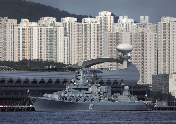 香港に寄港したロシアのミサイル巡洋艦「ワリャーグ」 - Sputnik 日本