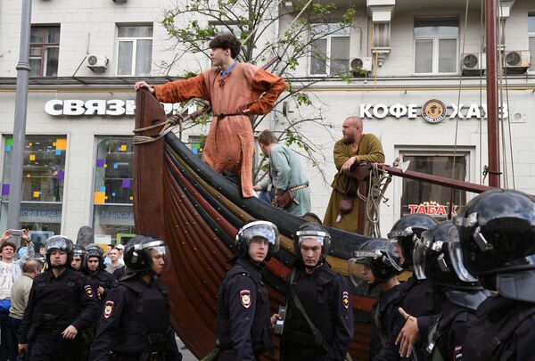 モスクワ中心部での抗議 モスクワ中心部での抗議 - Sputnik 日本