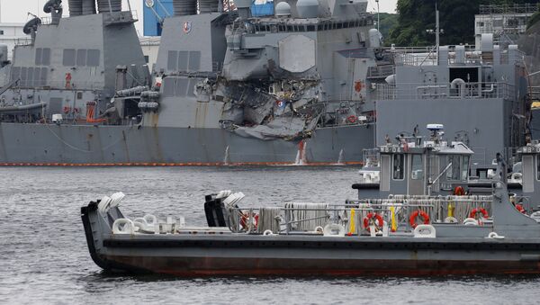 米イージス艦衝突事故　行方不明の７人の遺体発見 - Sputnik 日本