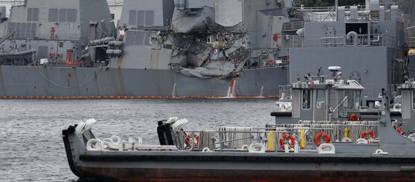 米イージス艦衝突事故 行方不明の7人の遺体発見 米イージス艦衝突事故 行方不明の7人の遺体発見 - Sputnik 日本
