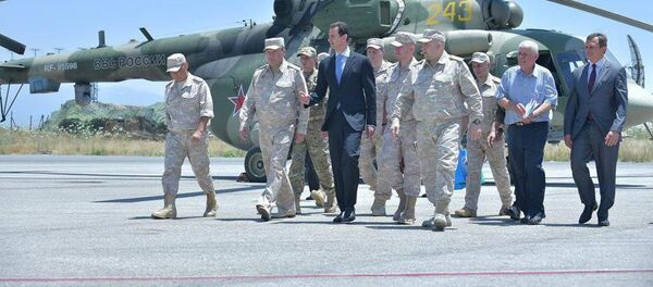 アサド大統領　シリア国内のロシア軍基地を視察【写真】 - Sputnik 日本