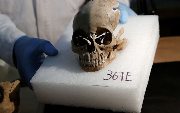 数百の頭蓋骨からできたアステカ文明の塔が見つかる　メキシコ - Sputnik 日本