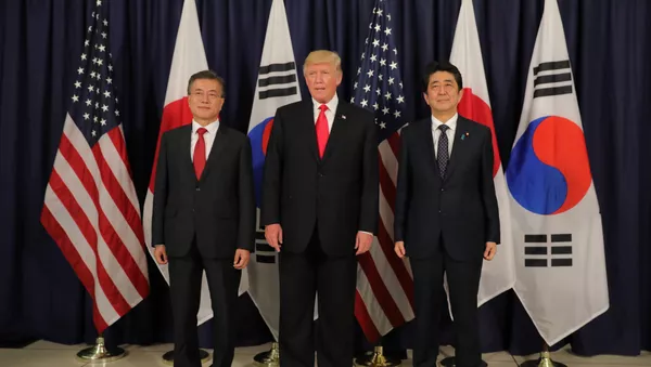 日米韓首脳【アーカイブ写真】 - Sputnik 日本