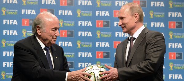 プーチン大統領とブラッターＦＩＦＡ会長 - Sputnik 日本