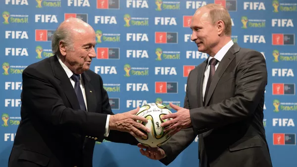 プーチン大統領とブラッターＦＩＦＡ会長 - Sputnik 日本