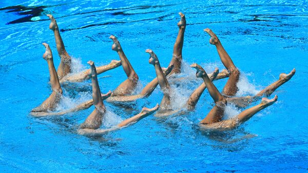ブダペストの世界水泳２０１７、シンクロナイズドスイミングのロシア選手団 - Sputnik 日本