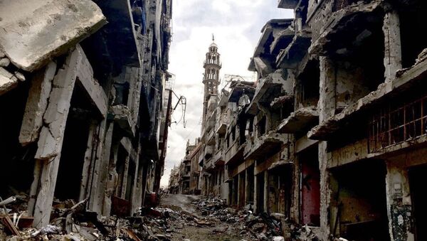Разрушения в городе Хомс в Сирии - Sputnik 日本