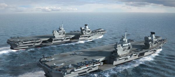 (空母)HMSクイーン・エリザベス とHMS プリンス・オブ・ウェールズ (空母)HMSクイーン・エリザベス とHMS プリンス・オブ・ウェールズ - Sputnik 日本