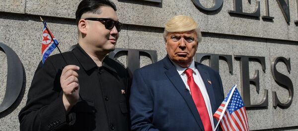 トランプ氏と正恩氏の役を果たしている俳優 - Sputnik 日本