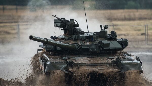 ロシアの輸出用最新鋭戦車「T−９０MS」　（アーカイブ写真） - Sputnik 日本