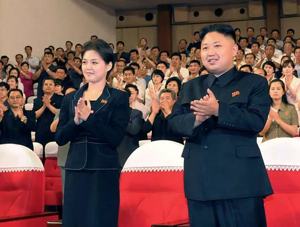 金正恩第1書記と李雪主夫人 金正恩第1書記と李雪主夫人