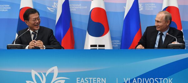 文大統領とプーチン大統領 文大統領とプーチン大統領 - Sputnik 日本