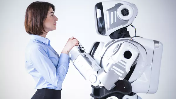 女性とロボット