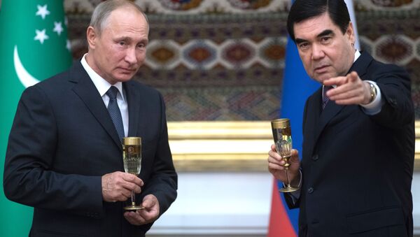 ウラジーミル・プーチン露大統領とトルクメニスタンのベルディ・ムハメドフ大統領 - Sputnik 日本