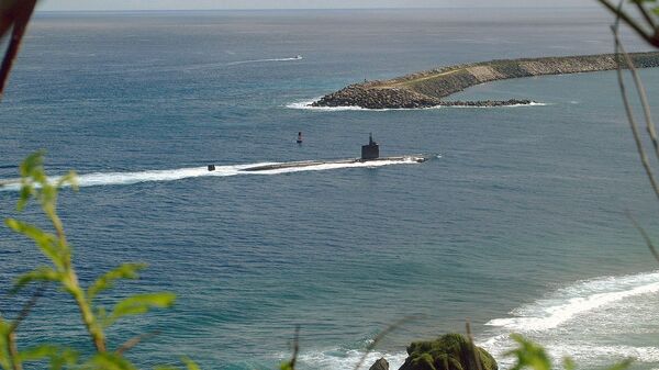 グアム島沿岸を航行する米潜水艦 - Sputnik 日本