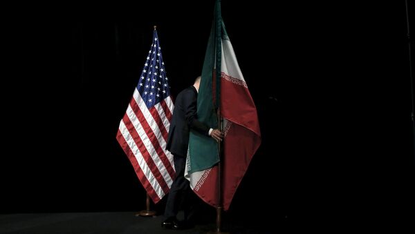 米国の旗とイランの旗（アーカイブ写真） - Sputnik 日本