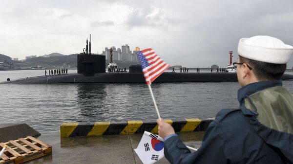韓国の釜山港への米国の戦略的原子力潜水艦 - Sputnik 日本