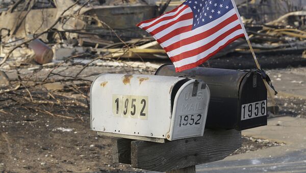 山火事被害の町で手紙を配る郵便配達員　カリフォルニアでドローンが撮影 - Sputnik 日本