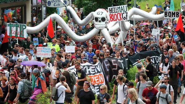ドイツ、G7抗議デモ - Sputnik 日本