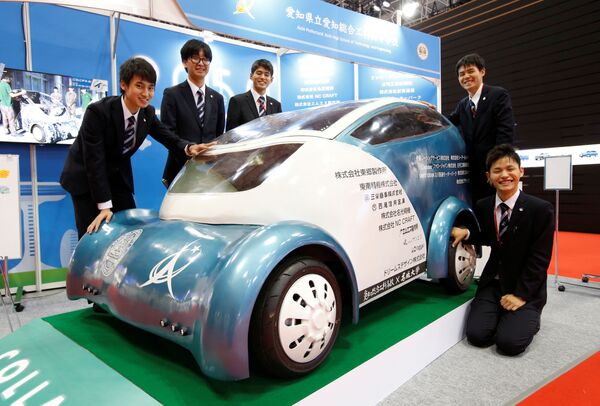 愛知総合工科高等学校の生徒が発明した電気自動車 - Sputnik 日本