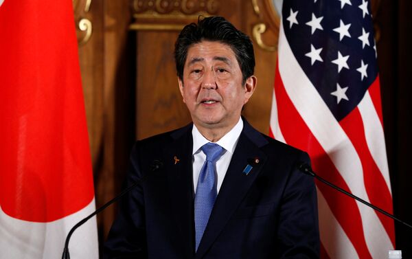 安倍首相とトランプ米大統領。共同記者会見 - Sputnik 日本
