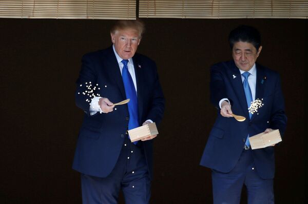 トランプ大統領と安倍首相、赤坂離宮で - Sputnik 日本