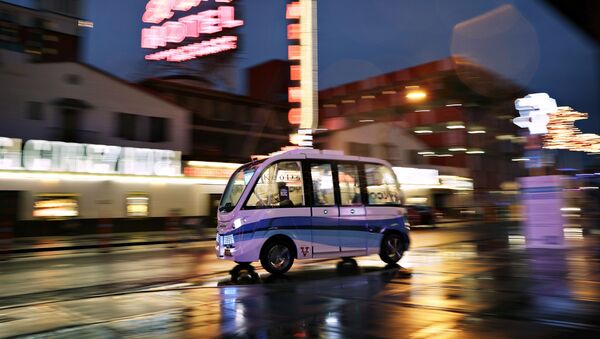 ラスベガスで自動運転シャトルバス（アーカイブ） - Sputnik 日本