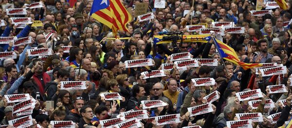 バルセロナでデモ集会(アーカイブ) バルセロナでデモ集会(アーカイブ) - Sputnik 日本