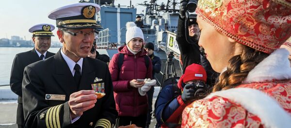 海自護衛艦「はまぎり」、ウラジオ到着 海自護衛艦「はまぎり」、ウラジオ到着 - Sputnik 日本