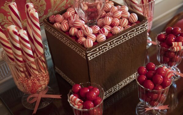 クリスマスに飾られたホワイトハウス、お菓子 - Sputnik 日本
