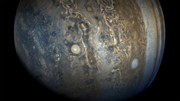 探査機ジュノー によって撮影された木星の南半球の画像 - Sputnik 日本