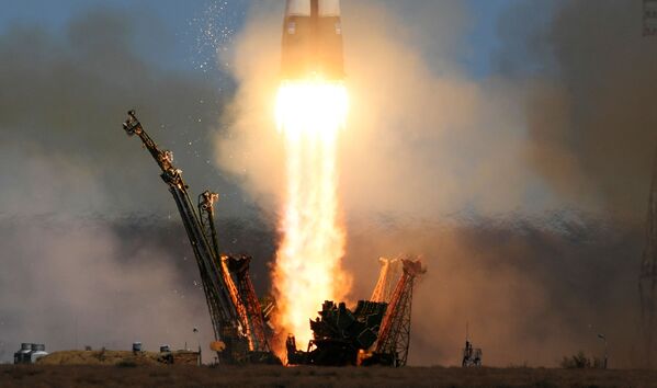 バイコヌール宇宙基地から打ち上げられる「ソユーズＦＧ」ロケット - Sputnik 日本