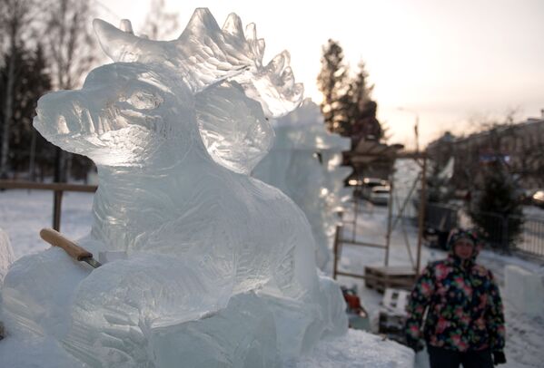 トムスクの氷の彫刻 - Sputnik 日本