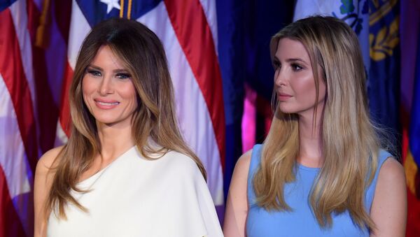 Жена и дочь президента США Дональда Трампа - Меланья и Иванка - Sputnik 日本