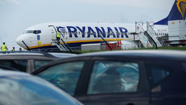 Avión de aerolínea Ryanair en el aeropuerto de Frankfurt - Sputnik 日本