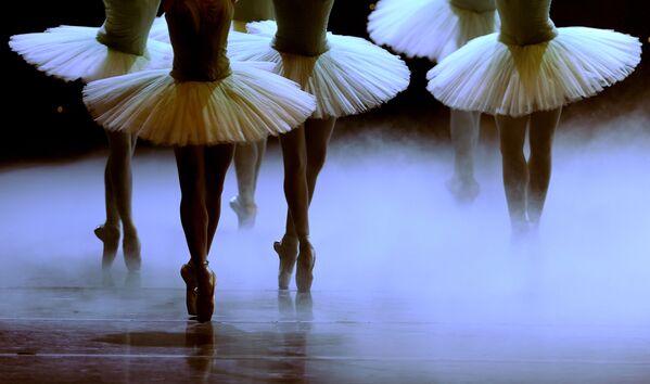 スパニッシュ・ナショナル・ダンス・カンパニーのダンサーらがバレエ『ドン・キホーテ』の稽古　スペイン、セビリアの王立マエストランサ劇場 - Sputnik 日本